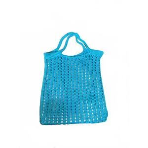 Simple crocheted Turquoise Market Bag